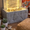 Light Grey Rippled Slate Water Fountain