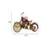 Metal Red 8'' Dial Bike Wall Clock By Craft Tree