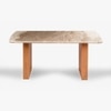 Hiro Solid Wood Dining Table Set in Grey Colour