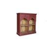 Casventa Solid Wood Bookshelf In Red Wine Finish