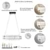 Candela Crystal Three Way Remote Lighting Chandelier