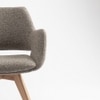 Bastion Solid Wood Dining Chair in Khaki Colour