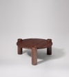 Wellc Solid Wood Coffee Table In Dark Brown Finish