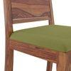 Oribi Solid Wood Dining Chair Set Of 2 In Teak Finish