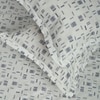 White Abstract 180 TC Fitted 1 King  Bedsheet with 2 Pillow Covers