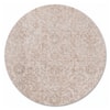 Neulooms Handloom Knotted Reversible Flatweave Round Rug Wheat or Ivory 8ft