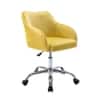 Doe Buck Leisel Modern Yellow Velvet Office Chair