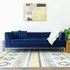 Alpha Fabric Sofa - Navy Blue
