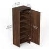 Mavis Engineered Wood Shoe Rack In Brown Maple Finish