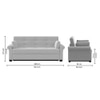Serta 3 Seater Pull Out Sofa cum Bed  in Grey Colour