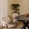 Bravura Fabric Dining Chair in Beige Colour