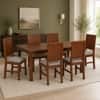 Globally Indian Mahira Solid Sheesham Wood 6 Seater Dining Table Set 6 Chairs Grey