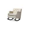 Duwan Solid Wood Rocking Chair in Light Beige Colour
