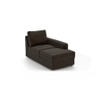 Apollo Compact Sofa (Colour : Chocolate, Cushion : Hard, Seating Capacity : Right Aligned 3 Seater + Right Aligned Chaise + Ottoman)