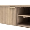 Myr Solid Wood TV Unit with 2 Door In White Wash Finish