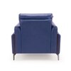Meagan 1 Seater Leatherette Sole in Blue Colour