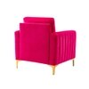 Rafeal Fabric Lounge Chair in Pink Colour