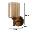 Eliante Modern Wall Lights Mild Steel & Glass Material Antique Gold & Champaign Finish
