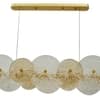 Shining Shield Cut Work Glass Elite Look Chandelier