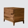 Batik Series Bedside Table duly polished in Matte Finish and base in Teak Wood