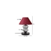 Sydney Maroon jute Shade Iron Table Lamp