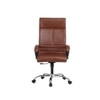 Ettorez Amaze Premium Leatherette High Back Chair In Tan Colour