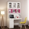Swotty Study Table With Storage Frosty White And Pink