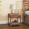 Capri Bedside Table Teak Finish