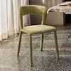 Opale Fabric Dining Chair in Green Colour