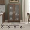 Hubert Low Kitchen Display Cabinet in Warm Walnut Finish