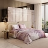 Stoa Paris 300TC UltraSatin King Size Comforter,  Lightweight, Lavender Peach
