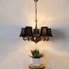 Devansh Gold Wall Mounted Lamp With Black Cotton Shade