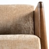 Roko Fabric Lounge Chair in Brown Colour