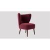Fitz Accent chair Velvet in Maroon Color