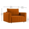 Beliss  Pull Out Sofa cum Bed  in Orange Colour