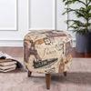 Ryder Solid Wood  Ottomon in  Beige Colour