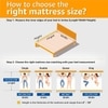 Sleepyhead Laxe Medium Firm Latex Memory Foam Mattress Queen 72x60x10
