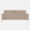 Nency Velvet 3 seater Sofa Cream