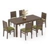 Atlas Solid Wood 6 Seater Dining Table with Atlas Dining chair Set