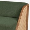 Andaman Ross Solid Wood Three Seater Sofa in Green Colour