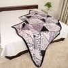 Super Soft Woolen Blanket  Single Bed  Geometric  330 Cms  240 X 160
