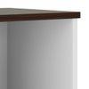 Riley Dual Tone Bookshelf in White Finish