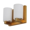 Eliante Modern Wall Lights Mild Steel & Glass Material Antique Gold & White Finish