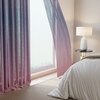 Stoa Paris Sheer Ombre Printed Door Curtain, Aesthetic Curtain with  Light Filtering Balcony,  Set of 1 Parda, Sundowner Affair - Peach