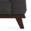 Granada Essential 1 Seater Fabric Sofa in Steel Colour