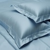 Stoa Paris Satin Pillow Covers,  Premium Plain Pillow Cover Set of 2, 68L x 45W cms - Dreamy Blue