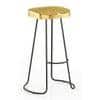 Sherman Metal Bar Stool in Brass Finish