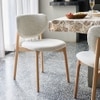 Beechline Solid Wood Dining Chair in Beige Colour