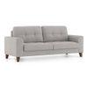 Verona Essential 3 Seater Fabric Sofa in Vapour Grey Colour
