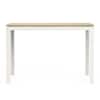Holven 4 Seater Rectangular Dining Table European oak & white